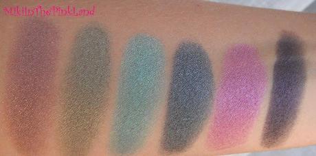 Kiko Water Eyeshadows: swatches n°202, 209, 212, 215, 221, 223 + review