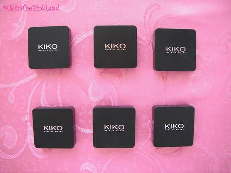 Kiko Water Eyeshadows: swatches n°202, 209, 212, 215, 221, 223 + review