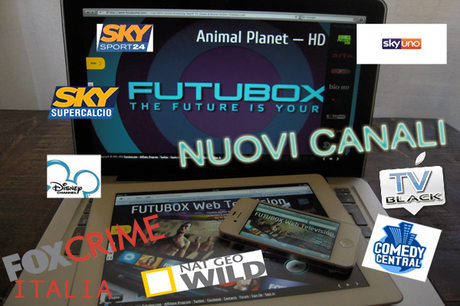 Futubox si rinnova ed aggiunge Sky Sport 24, Sky SuperCalcio, Disney Channel Italia e molti altri