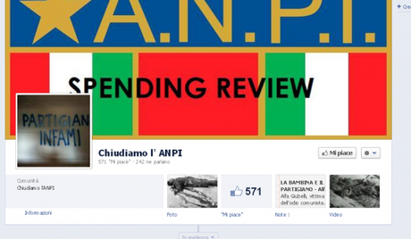 I veri fascisti del web. La pagina di facebook che chiede di chiudere l’ANPI