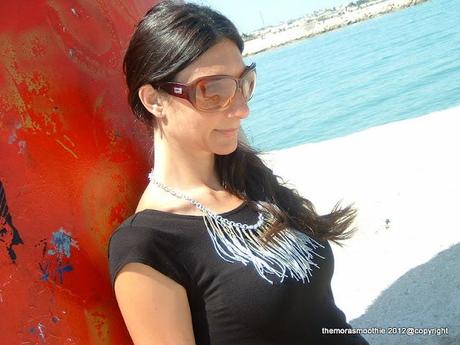 Hot Summer in Trani (south Italy) with my fringe necklace