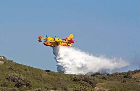 Mattinata di fuoco  a Maratea