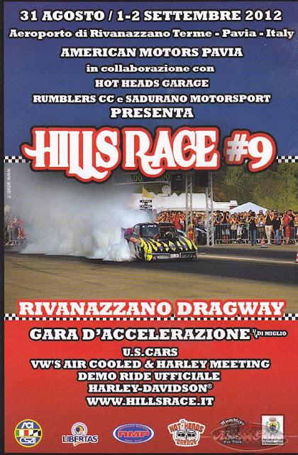 Tutto pronto per Hills Race, 31 ago - 2 sett a Rivanazzano (Pv) - Lo spettacolo del drag racing