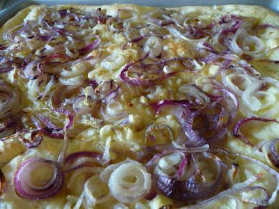 FOCACCIA di CIPOLLE con LIEVITO MADRE