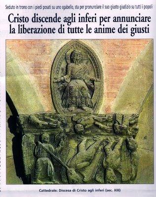 Lettura del Capitello con immagine scolpita di Cristo risorto