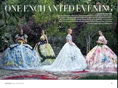 Aymeline & Bette in Dolce & Gabbana Alta Moda su Vogue settembre 2012