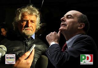 Bersani e Grillo e il loro comizione