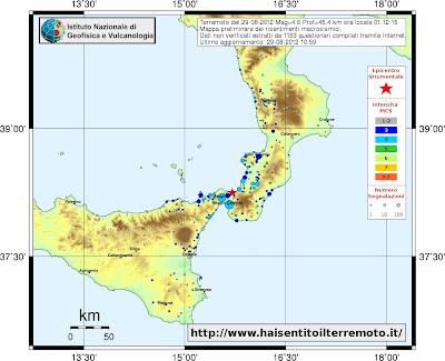 Terremoto nello Stretto di Messina