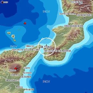 Terremoto nello Stretto di Messina