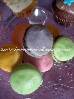 Mini-cupcakes e macaron!