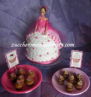 Princess Valentina's Cake e mini-cupcakes!