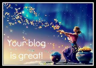 Premio your blog is great!