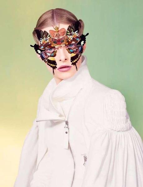 Dazed and Confused june 2012 Elza Luijendijk Wears Butterfly Beauty for Ben Toms’