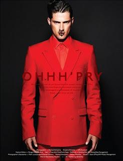 Sean O’Pry in Givenchy su Dansk a/i 2012