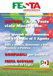 Biglietti vincenti lotteria Festa PdArcore