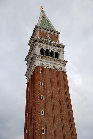 Campanile of St. Mark's Basilica in Venice, Italy.