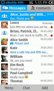 Disponibile eBuddy XMS per device Symbian e Serie 40.