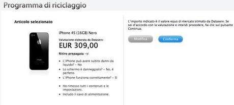 Apple ricicla anche gli iPhone 4S