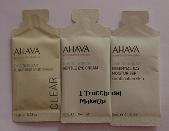 AHAVA review- campioncini Linea MY SKIN REBORN