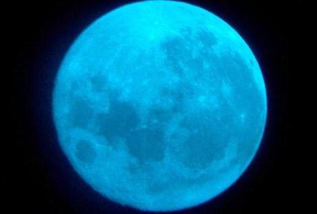 Once om a blue moon: Sadly, this is a colour-filtered image and not what we expect to see in the skies overhead on Friday