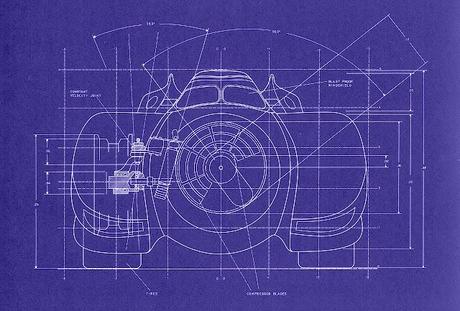 Blueprints of 1989 Batmobile