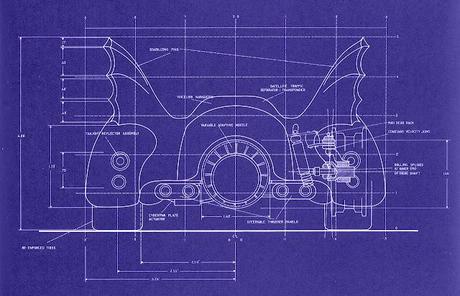 Blueprints of 1989 Batmobile