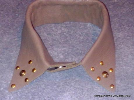 DIY leather collar with studs