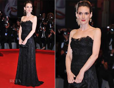 Winona Ryder in Dolce & Gabbana al Festival del Cinema di Venezia