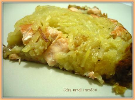 Tortino patate e salmone