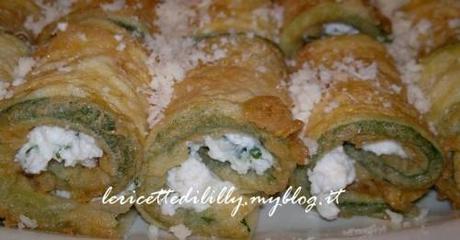 rotolini,zucchine,antipasto,ricotta,grana