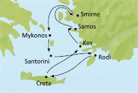 Diario di viaggio, crociera “Sette spiagge in sette giorni”, Costa Atlantica, Costa Crociere (I). Imbarco e primo scalo a Kos.