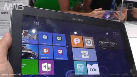 Anteprima Samsung ATIV Tab 10.1 con Windows 8 presentato IFA 2012