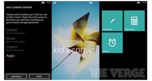 Kid's Korner controllo parentale Windows Phone 8