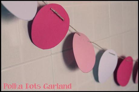 DIY: Polka dots garland