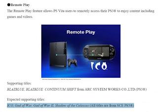 Playstation Vita : Anche GOW Collection e Shadow of Colossus HD avranno il supporto al Remote Play