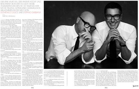 Dolce & Gabbana su Interview Germany