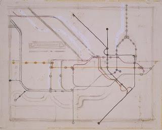 Schizzo per la mappa della metropolitana londinese di Henry Beck - www.vam.ac.uk