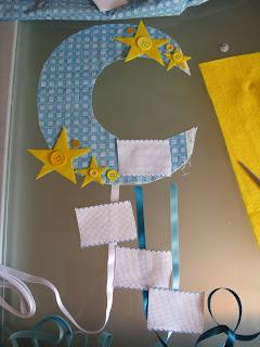 fiocco nascita luna in azzurro....work in progress