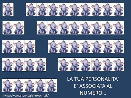 IL NUMERO CORRISPONDENTE ALLA TUA PERSONALITA? E'...