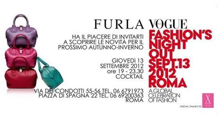 Vogue Fashion´s Night Out 2012 Milano e Roma con Furla. Scopri tutto!