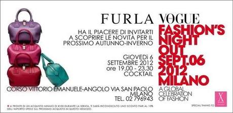 Vogue Fashion´s Night Out 2012 Milano e Roma con Furla. Scopri tutto!