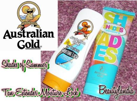 AUSTRALIAN GOLD - Recensione Intensificatore Shades of Summer, doposole Tan Extender Moisture Lock -