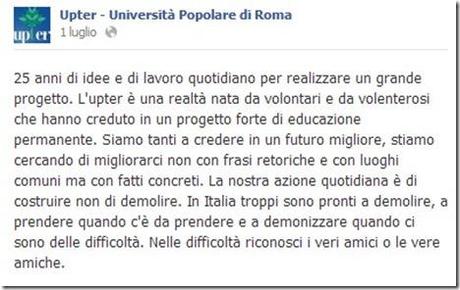 UPTER post iniziale