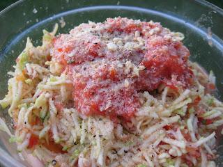 Spaghetti di zucchine al pomodoro (senza glutine)