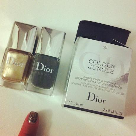 Golden Jungle Croco Effect Nail Polish by Christian Dior