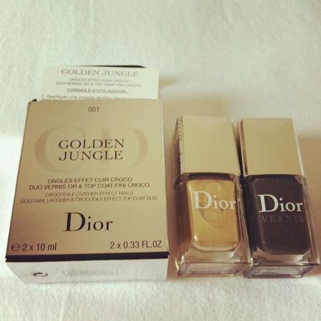 Golden Jungle Croco Effect Nail Polish by Christian Dior