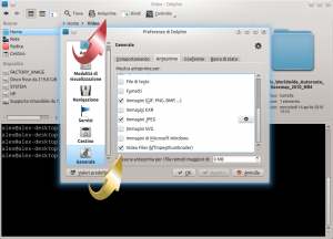 Anteprime dei video e altri file in Dolphin