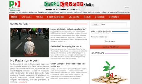 Corsocavour.info: è online il nuovo sito del partito democratico di Pavia