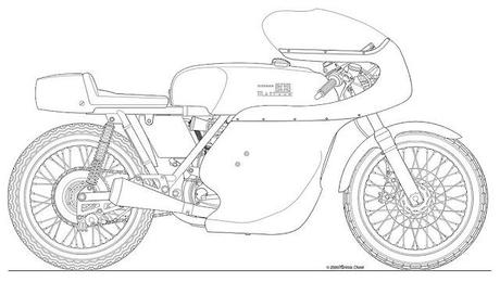 Motorcycle Art - Mick's Motorcycle drawings