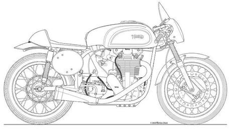 Motorcycle Art - Mick's Motorcycle drawings